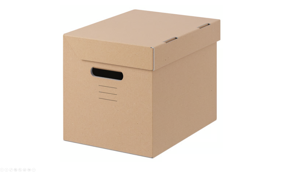 Der Ikea Pappis-Karton. Bild: Ikea