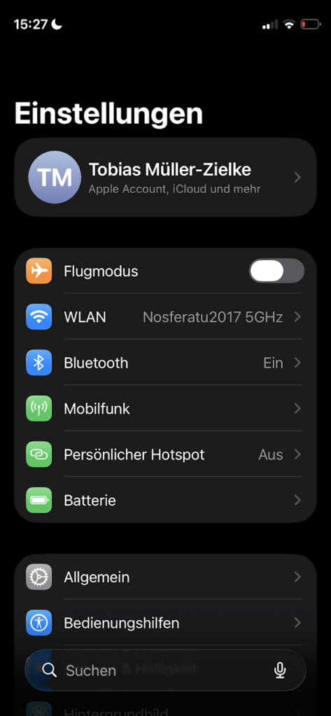 Schritt 1: Bedienungshilfen aufrufen