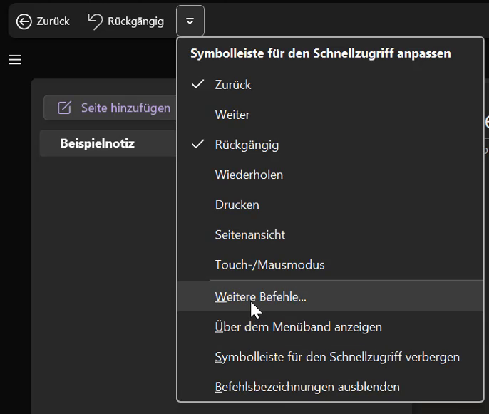 Anleitung: jetzt wird angepasst, was rein soll!