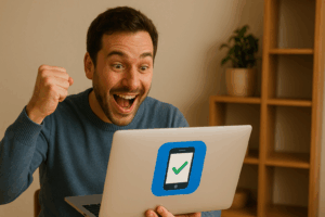 Bei manchen Smartphone-Apps ist es Gold wert, wenn man sie auch auf dem Laptop benutzen kann! Bild: ChatGPT