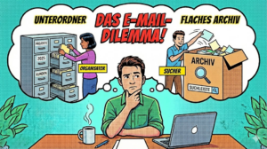 E-Mail-Ablage ist immer ein Thema, über das man diskutieren kann... Bild: Gemini
