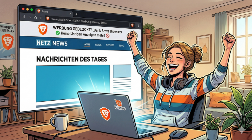 Keine Werbung im Netz: Brave!