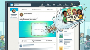 LinkedIn ohne Bilder: mehr Fokus, weniger Ablenkung, weniger fremde lächelnde Menschen! Bild: Gemini