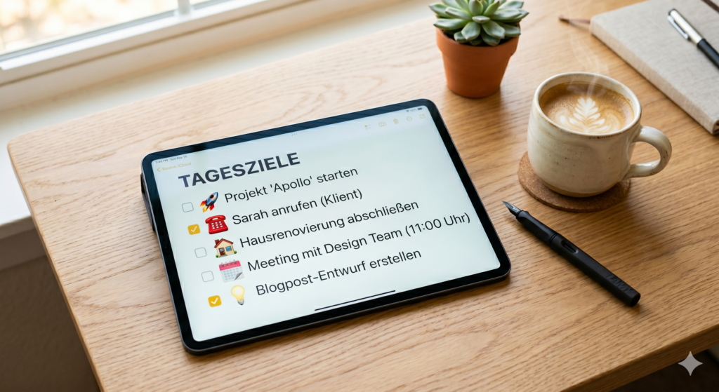 Emojis machen Listen schöner. Bild: Gemini